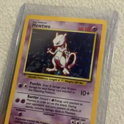 Pokemon Mewtwo 10/102 Base Set TCG Holo MP - Image 2