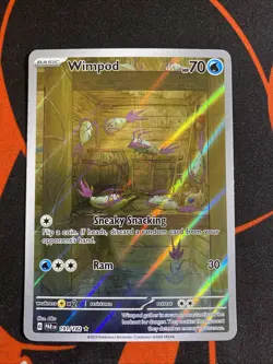 Pokemon Wimpod Illustration Rare Holo 191/182 SV04 Paradox Rift English 2023 LP - Image 1