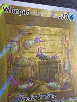 Pokemon Wimpod Illustration Rare Holo 191/182 SV04 Paradox Rift English 2023 LP - Image 2