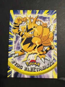 2000 Pokemon ELECTABUZZ #125 [Non-Holo] Topps Blue Logo 1st TV Animation NM-MT - Image 1