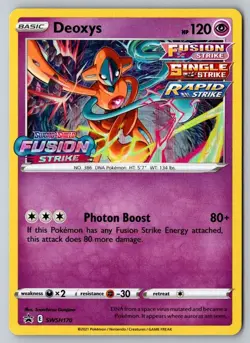 Deoxys Pre Release SWSH170 - SWSH Fusion Strike - Pokemon TCG - NM - Image 1
