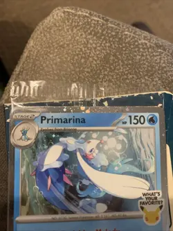 Pokemon TCG Primarina Sealed ‘What’s Your Favorite’ Promo - IN HAND Barnes&Noble - Image 2