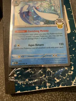 Pokemon TCG Primarina Sealed ‘What’s Your Favorite’ Promo - IN HAND Barnes&Noble - Image 3
