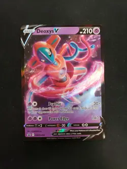 Deoxys V SWSH266 Pokemon TCG SWSH: Black Star Promo NM - Image 1