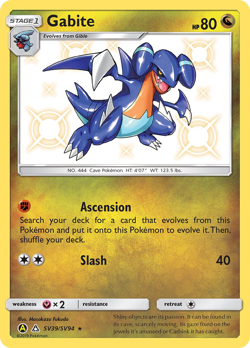 Gabite SV39/SV94 Shiny Rare Hidden Fates Shiny Vault Pokemon Holo NM/M - Image 1