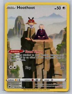 Hoothoot TG12/TG30 Holo Astral Radiance Trainer Gallery Pokemon NM - Image 1