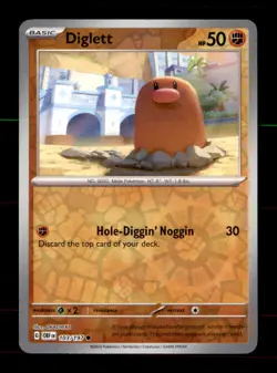 Diglett 103/197 Common Obsidian Flames Pokemon Reverse Holo Near Mint - Image 1