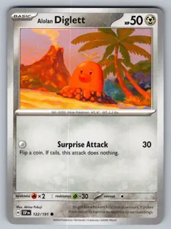 Pokemon TCG Pokemon Alolan Diglett Common Regular - Image 1
