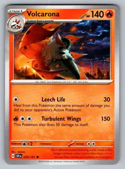 Pokemon TCG Pokemon Volcarona Volcarona Common Regular - Image 1