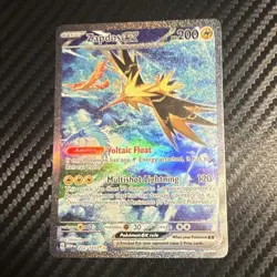 The Pokemon Company Zapdos ex 202/165 SV 151 Full Art Holo SIR Eng 200 HP - Image 1