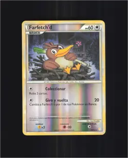 Farfetch'd 19/123 Rare HeartGold & SoulSilver (Spanish) Pokemon Reverse Holo LP - Image 1