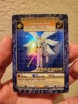 Angemon Bo-128 S Digimon Digi-Battle Series 3 Bandai - Holo Foil Rare Card - Image 1