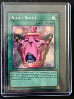 Pot of Sloth #EN061 Secret Rare NM Yu-Gi-Oh! Chaos Origins - Image 1
