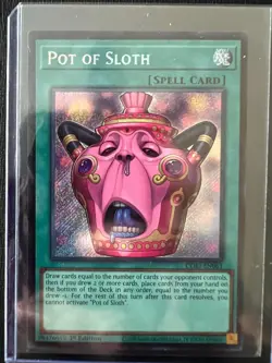 Pot of Sloth #EN061 Secret Rare NM Yu-Gi-Oh! Chaos Origins - Image 2