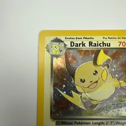 Pokemon Card TCG Dark Raichu English Team Rocket 83/82 Holo Rare Secret NM - Image 2