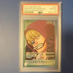 Bandai 2023 One Piece JPN Donquixote Rosinante Leader OP05 Alt Art PSA 10 #022 - Image 1