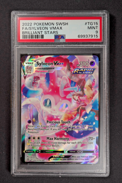 2022 Pokemon Sylveon VMAX TG15/TG30 SWSH Full Art Brilliant Stars PSA 9 MINT - Image 1