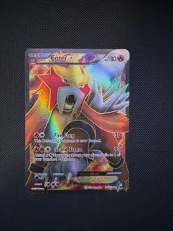 Entei EX Full Art Dark Explorers 103/108 2012 Pokemon Card MP - Image 1