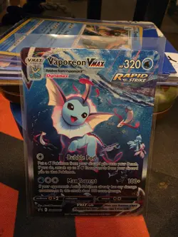 Vaporeon VMAX SWSH182 Sword & Shield Promo Holo Pokemon TCG Card NM/M - Image 2