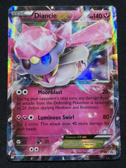 Diancie EX XY43 Black Star Promo Ultra Rare Holo Pokemon Card - NM - Image 1