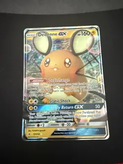 Dedenne GX Holo Rare Pokemon Card 2019 Unbroken Bonds TCG - Image 1