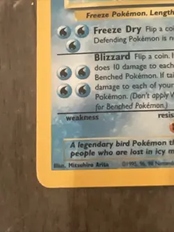Pokemon TCG Articuno Fossil Holo Unlimited Rare Card 2/62 - Image 2