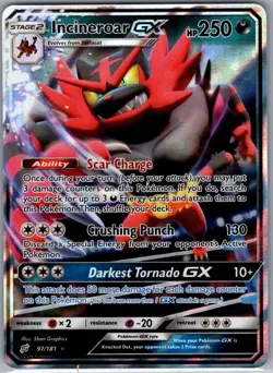 Incineroar GX 97/181 SM - Team Up - Pokemon Card - NM - Image 1