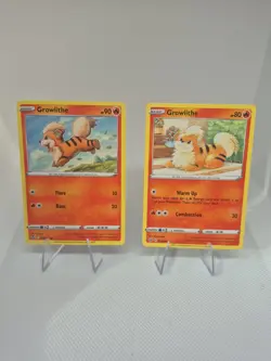 Growlithe 019/195 And Growlith 032/264 Pokemon Card Lot B4 - Image 1