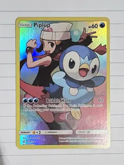 Piplup 239/236 Cosmic Eclipse Secret Rare Holo NM Pokemon Card - Image 1