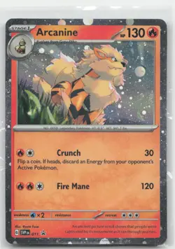 Arcanine Holo SV: Scarlet & Violet Promo Cards 011 NM - Image 1