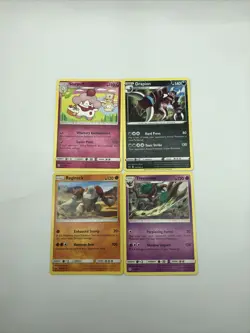 Lot Of 4 Pokemon TCG Non Holo Rare Cards See Pictures - Image 1