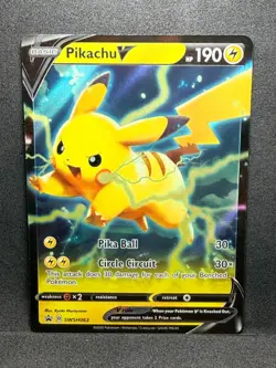 Pikachu V Holo Promo SWSH: Sword & Shield Promo Cards SWSH063 NM - Image 1