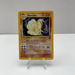Pokemon Ninetales Card 13/130 Base 2 Set Holo Rare Vintage 1999 WOTC - Image 1