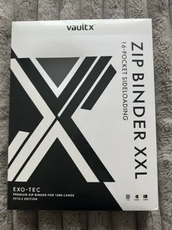 Vault X Exo-Tec Zip Binder XXL SV10.5 16 Pocket Black Bolt White Flare Pokemon - Image 1