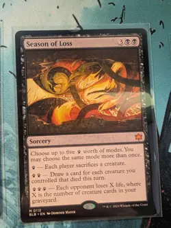 Season of Loss 112 Mythic Bloomburrow Magic: The Gathering Lightly Played - Image 1