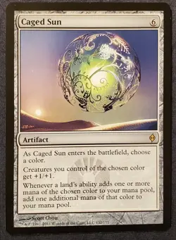 MTG - Caged Sun - New Phyrexia 132/175 Regular Rare - Image 1