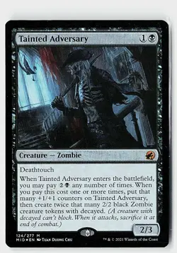 Tainted Adversary Foil M Innistrad: Midnight Hunt 124 NM - Image 1