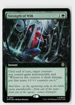 Strength of Will (Extended Art) Foil R Marvel's Spider-Man 267 NM - Image 1