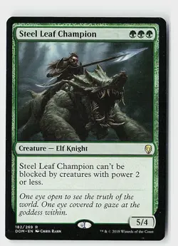 Steel Leaf Champion R Dominaria 182 NM - Image 1