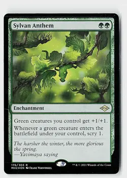 Sylvan Anthem Foil R Modern Horizons 2 176 NM - Image 1