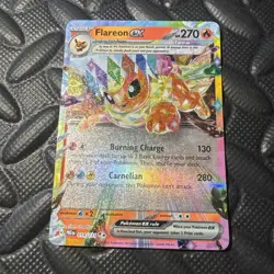 Flareon EX 14 Double Rare Prismatic Pokemon Card Holo Tera Pokemon TCG 014/131 - Image 1