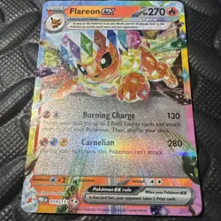 Flareon EX 14 Double Rare Prismatic Pokemon Card Holo Tera Pokemon TCG 014/131 - Image 2