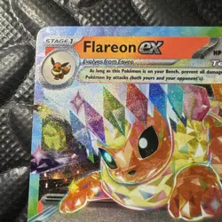 Flareon EX 14 Double Rare Prismatic Pokemon Card Holo Tera Pokemon TCG 014/131 - Image 3