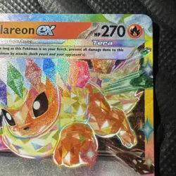 Flareon EX 14 Double Rare Prismatic Pokemon Card Holo Tera Pokemon TCG 014/131 - Image 4