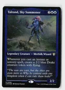 Talrand, Sky Summoner (Foil Etched) Foil R Commander Masters 499 NM - Image 1