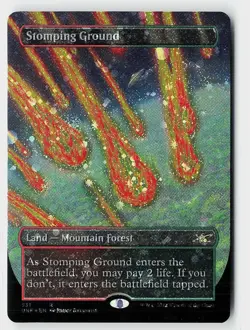 Stomping Ground (Borderless) (Galaxy Foil) Foil R Unfinity 531 NM - Image 1