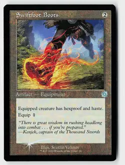 Swiftfoot Boots Foil U The Brothers' War: Retro Frame Artifacts 58 NM - Image 1