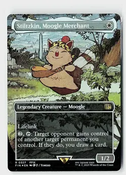 Stiltzkin, Moogle Merchant (Borderless) Foil R FINAL FANTASY 327 NM - Image 1