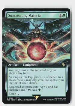 Summoning Materia (Extended Art) Foil R Commander: FINAL FANTASY 124 NM - Image 1