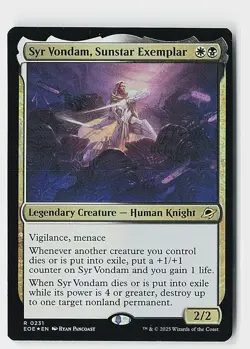 Syr Vondam, Sunstar Exemplar Foil R Edge of Eternities 231 NM - Image 1